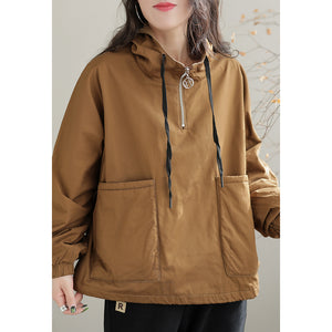 Áo hoodies dài tay lót lông hai túi vuông - NU8070