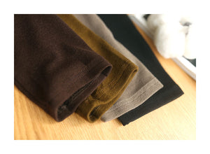 Áo T-shirt dài tay cổ đứng một màu - NU7926