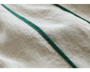 Quần baggy linen lưng thun may đường sọc - NU7293