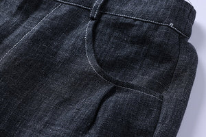 Quần baggy linen ống đứng hai túi khóa kéo - OD0608