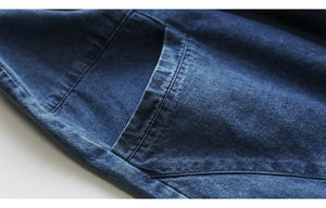 Quần baggy yếm denim một túi nhỏ - NU6934