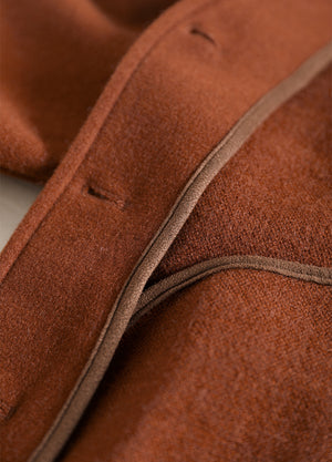 Áo khoác cardigan len dạ dài tay hai cổ V hai túi chéo - NU7872