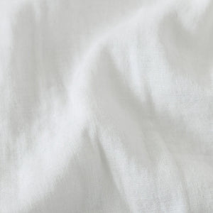 Áo sơ mi linen dài tay cổ đức một màu thêu trừu tượng - NU8150