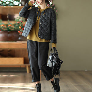 Quần baggy retro lưng thun hai túi lớn - NU7816
