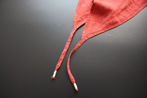 Khăn linen tam giác thêu hoa lá - NU4967