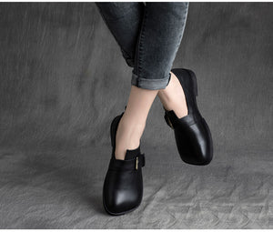 Giày da retro oxford kiểu quai cài - NU5217