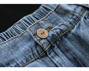 Chân váy denim lưng thun một khuy cài - NU8232