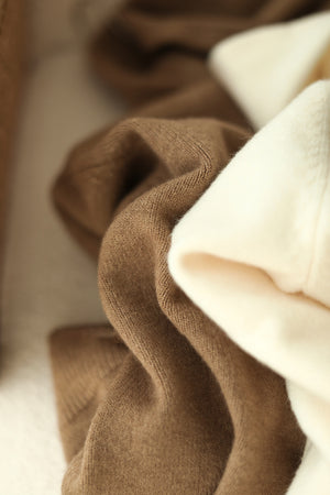 Áo hoodies len cashmere dài tay khóa kéo - NU8117