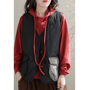 Áo hoodies bông nhung dài tay một màu - NU8077