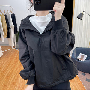 Áo hoodies dài tay lót lông hai túi chéo - NU8072