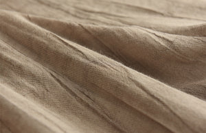 Quần baggy linen lưng thun dây rút ống túm xếp ly - NU7477