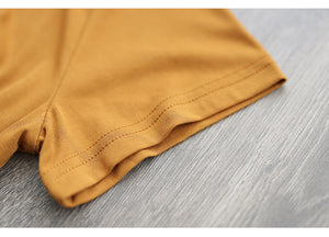 Áo T-shirt ngắn tay cổ tròn vạt chéo xếp ly - NU8347