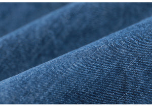 Quần baggy denim thêu chuồn chuồn và hoa bồ công anh - NU7602