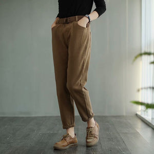 Quần baggy retro ống đứng kèm thắt lưng hai túi sau - NU7954
