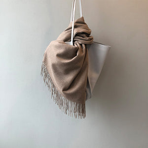 Khăn Cashmere Pashmina một màu - NU4599