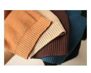 Áo khoác len hoodies cardigan có mũ chệch màu - NU7792