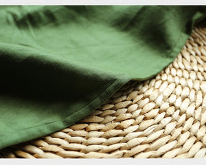 Quần baggy linen lưng thun dây rút thêu kẹo ngọt - NU7288