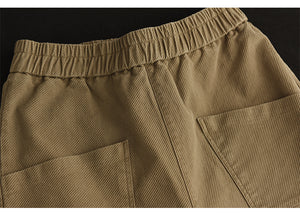 Quần baggy retro lưng thun hai túi lớn - NU7816