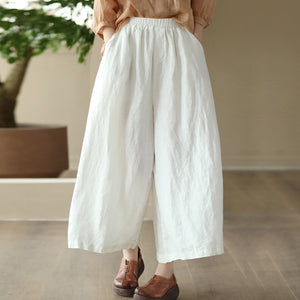 Quần baggy linen lưng thun - NU8483