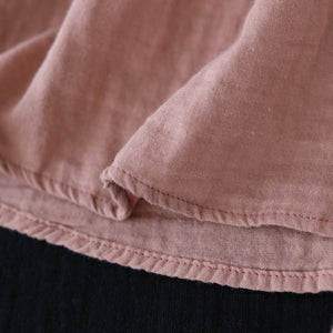 Áo sơ mi linen dài tay cổ pipi khuy chéo - NU8140