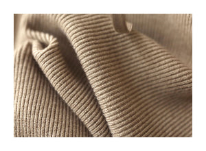 Áo hoodies dệt kim dài tay một màu khóa kéo - NU7952