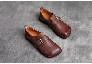 Giày da retro oxford kiểu quai cài - NU5217