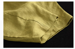 Quần baggy linen lưng thun ba túi kiểu - NU7250