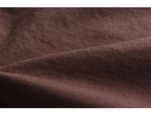 Chân váy linen retro hai túi ngang xếp ly - NU8520