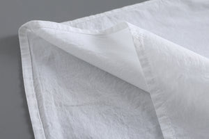 Áo sơ mi linen Morigirl dài tay thêu đối xứng khuy sắc màu - NU8321