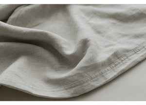 Quần baggy linen lưng thun ống đứng một khuy cài - NU7443