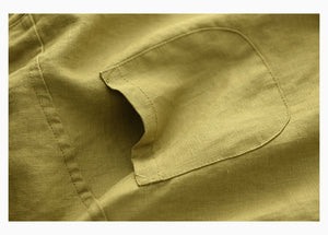 Quần baggy linen lưng thun ba túi kiểu - NU7250
