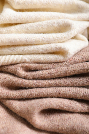 Áo khoác len cardigan dài tay cổ tròn hai túi vuông - NU7836