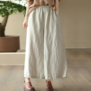Quần baggy linen lưng thun - NU8483