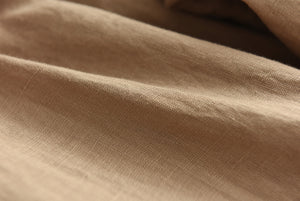 Quần baggy linen lưng thun túi vuông một màu - NU6970