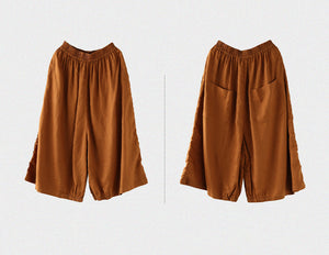 Quần baggy lưng thun ống rộng hai túi sau - NU6785