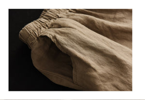 Quần baggy linen lưng thun - NU8483
