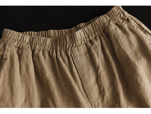 Quần baggy linen lưng thun - NU8483