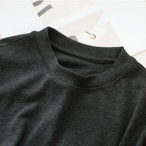 Áo T-shirt ngắn tay cổ tròn một màu - NU7618