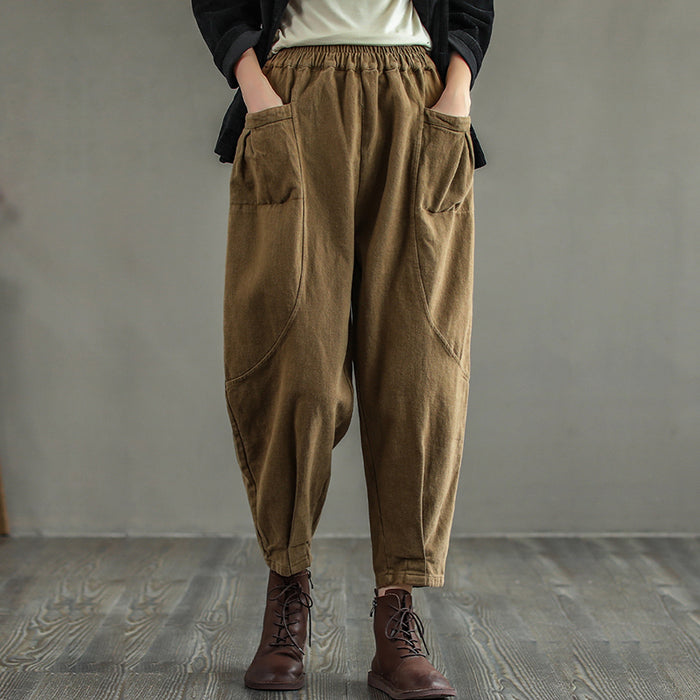 Quần baggy lưng thun hai túi vuông ống côn xếp ly - NU7769