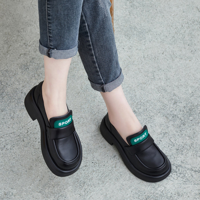 Giày da ulzzang sport retro đế cao - OD1054