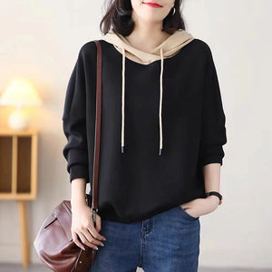 Áo hoodies dài tay mũ lệch màu - NU8119