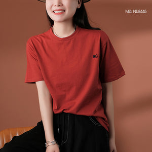 Áo T-shirt ngắn tay cổ tròn thêu chữ BB - NU8445