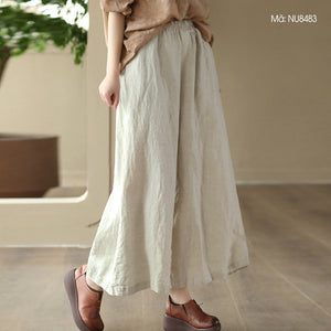 Quần baggy linen lưng thun - NU8483