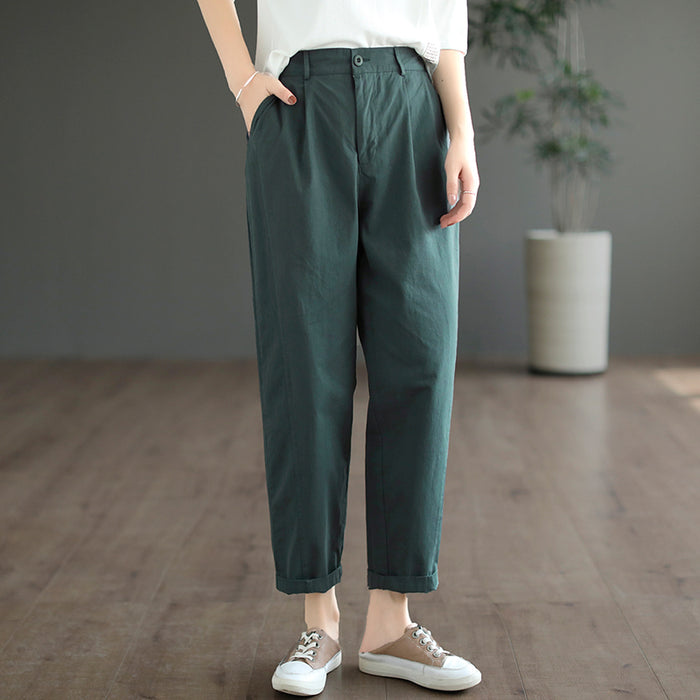 Quần baggy lưng thun khuy cài hai túi chéo - NU7690