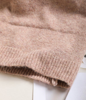 Áo khoác len cardigan dài tay cổ tròn hai túi vuông - NU7836