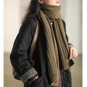 Khăn quàng len đan retro - NU6216