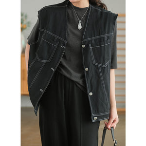 Áo khoác denim gile sát nách - NU7597