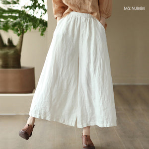 Quần baggy linen lưng thun - NU8483