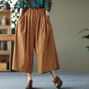 Quần baggy lưng thun ống rộng ba khuy kiểu - NU6772