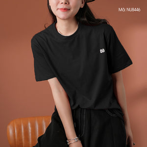 Áo T-shirt ngắn tay cổ tròn thêu chữ BB - NU8445